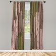 thumbnail image 1 of Ambesonne Rustic Curtains, Grunge Barn Door Farm Art, Pair of 28"x95", Sepia Cocoa, 1 of 2
