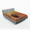 thumbnail image 1 of Ambesonne Rustic Fitted Sheet, Aged Wooden Texture, Full Size, Brown, 1 of 2