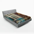 thumbnail image 1 of Ambesonne Rustic Fitted Sheet, Color Details Mansion, California King, Brown, 1 of 3