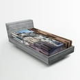 thumbnail image 1 of Ambesonne Rustic Fitted Sheet, Italian Town Street, Twin XL Size, Multicolor, 1 of 3