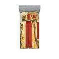 thumbnail image 1 of Ambesonne Rustic Fitted Sheet & Pillow Sham Set, Aged Doors Tuscan House, Twin, Yellow Beige Red, 1 of 2