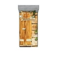 thumbnail image 1 of Ambesonne Rustic Fitted Sheet & Pillow Sham Set, Countryside Shutters, Twin, Beige Green, 1 of 2