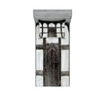 thumbnail image 1 of Ambesonne Rustic Fitted Sheet & Pillow Sham Set, Grunge Farmhouse Door, Twin, Charcoal White, 1 of 2