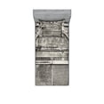 thumbnail image 1 of Ambesonne Rustic Fitted Sheet & Pillow Sham Set, Historic Old Store Front, Twinxl, Grey, 1 of 2