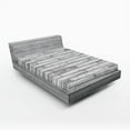 thumbnail image 1 of Ambesonne Rustic Home Fitted Sheet 2 Pcs Set, Parquet Wood Retro, California King, Taupe Grey, 1 of 3