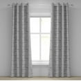 thumbnail image 1 of Ambesonne Rustic Home Grommet Curtain, Parquet Wood Retro, 50" x 72", Taupe Grey, 1 of 6