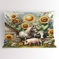 thumbnail image 1 of Ambesonne Rustic Pillow Sham, Vintage Rural Farmhouse Life, 36" X 20", Earth Yellow and Multicolor, 1 of 2
