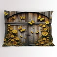 thumbnail image 1 of Ambesonne Rustic Pillow Sham, Yellow Farmhouse Romance, 36" X 20", Mustard Taupe Caramel, 1 of 2