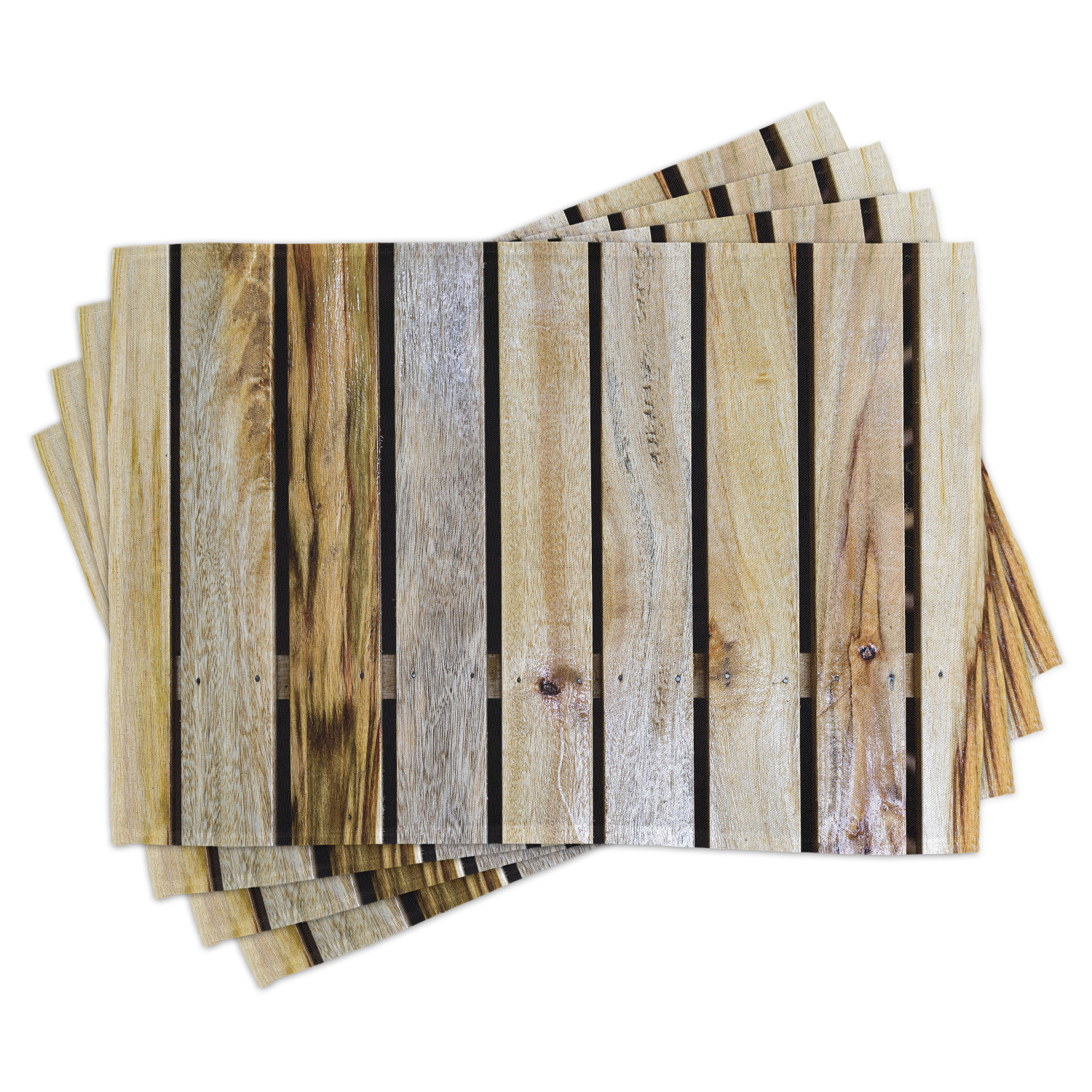 Rustic Photo Mat Ambesonne Rustic Place Mats Set of 4, Country Timber Fence, Standard ...
