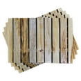 thumbnail image 1 of Ambesonne Rustic Place Mats Set of 4, Country Timber Fence, Standard Size, Brown, 1 of 6