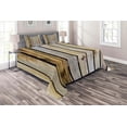 thumbnail image 1 of Ambesonne Rustic Quilted Coverlet 3 Pcs, Country Timber Fence, King Size, Brown, 1 of 2