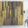 thumbnail image 1 of Ambesonne Rustic Shower Curtain, Grunge Barn Door Farm Art, 69"Wx70"L, Pale Green, 1 of 4