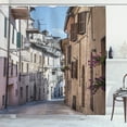 thumbnail image 1 of Ambesonne Rustic Shower Curtain, Italian Town Street, 69"Wx84"L, Multicolor, 1 of 5