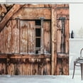 thumbnail image 1 of Ambesonne Rustic Shower Curtain, Oak Abandoned Barn Door, 69"Wx75"L, Pale Brown, 1 of 3