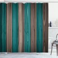 thumbnail image 1 of Ambesonne Rustic Shower Curtain, Vertical Cottagecore Artwork, 69"Wx84"L, Cocoa Teal, 1 of 4