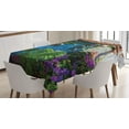 thumbnail image 1 of Ambesonne Rustic Tablecloth Rectangular Table Cover, Palm Leaves Scene, 60"x84", Multicolor, 1 of 4