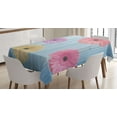 thumbnail image 1 of Ambesonne Rustic Tablecloth Rectangular Table Cover, Wooden Calendula Floret, 52"x70", Multicolor, 1 of 4