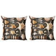 thumbnail image 1 of Ambesonne Rustic Throw Pillow Cover 2 Pack, Countryside Beach Shell, 18", Multicolor, 1 of 6