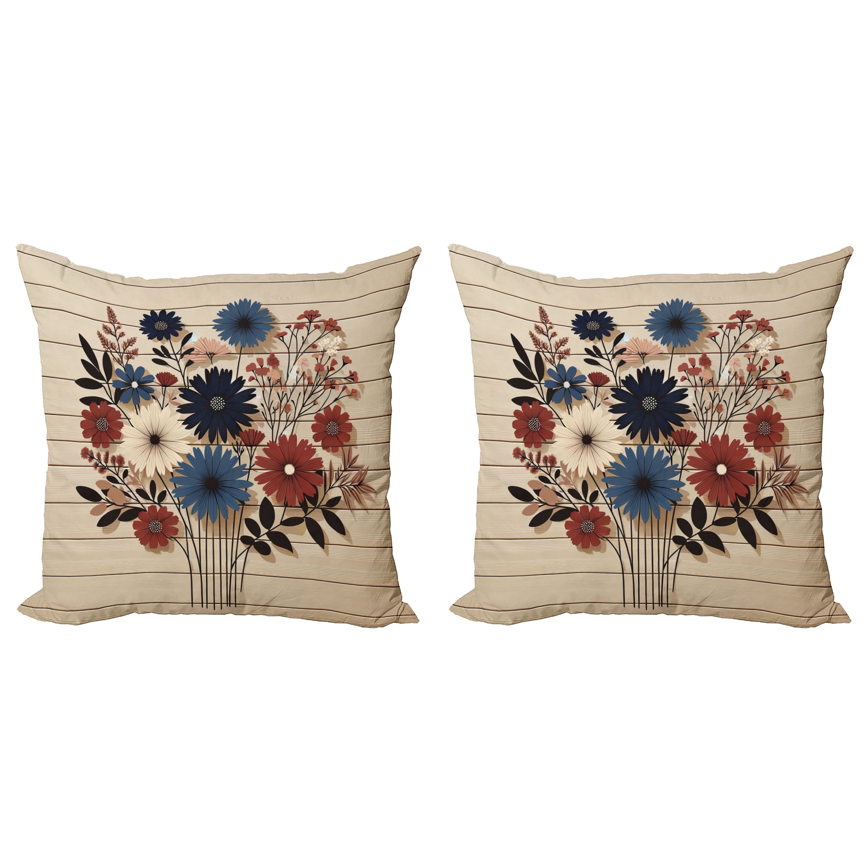 Ambesonne Reversible Pillow Cover (Set of 2)