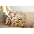 thumbnail image 1 of Ambesonne Rustic Throw Pillow Cover Pack of 2, Meadow Bloom Butterflies, 2 Pcs-36"x16", Pale Orange Tan Green, 1 of 5