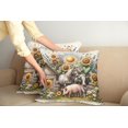thumbnail image 1 of Ambesonne Rustic Throw Pillow Cover Pack of 2, Vintage Rural Farmhouse Life, 2 Pcs-26"x16", Earth Yellow and Multicolor, 1 of 5