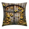 thumbnail image 1 of Ambesonne Rustic Throw Pillow Cushion Cover, Yellow Farmhouse Romance, 18" X 18", Mustard Taupe Caramel, 1 of 2