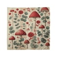 thumbnail image 1 of Ambesonne Rustic Unisex Bandana, Floral Woodland Mushrooms, , Champagne Dark Coral, 1 of 4