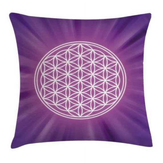 Ambesonne Sacred Geometry Overlap Circles Pillow Cover