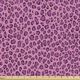 thumbnail image 1 of Ambesonne Safari Fabric by the Yard Upholstery, Leopard Skin Spots Pattern, 3 Yards, Hot Pink Pale Pink, 1 of 4