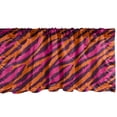 thumbnail image 1 of Ambesonne Safari Window Valance, Continued Strokes Stripes, 54" X 12", Plum Orange and Pink, 1 of 3