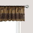 thumbnail image 1 of Ambesonne Safari Window Valance, Leopards Geometric Shapes, 54" X 18", Dark Brown Caramel, 1 of 3