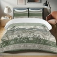 thumbnail image 1 of Ambesonne Sage Duvet Cover Set, Gentle Garden Boho Botanical, Queen, Grey Teal and Reseda Green, 1 of 4