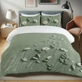 thumbnail image 1 of Ambesonne Sage Duvet Cover Set, Soft Boho Botanical Prairie, Calking, Reseda Green and White, 1 of 4