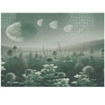 thumbnail image 1 of Ambesonne Sage Green Jigsaw Puzzle, Misty Lands Wildfloral, Heirloom-Quality Fun Activity for Family Durable Cardboard, 1000 pcs, Teal Pale Seafoam, 1 of 5