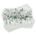 thumbnail image 1 of Ambesonne Sage Green Place Mats Set of 4, Jungle Tones Wildfloral, Standard Size, Grey Teal Pale Cadet Blue, 1 of 5