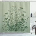 thumbnail image 1 of Ambesonne Sage Green Shower Curtain, Botanical Wildfloral Art, 69"Wx70"L, Pale Teal Emerald, 1 of 4