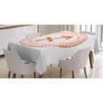 thumbnail image 1 of Ambesonne Sagittarius Tablecloth Rectangular Table Cover, Grunge Zodiac, 60"x84", Orange and White, 1 of 4