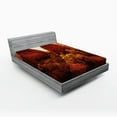 thumbnail image 1 of Ambesonne Saguaro Fitted Sheet, Cactus Rocks Desert Scenery, Full Size, Red, 1 of 2