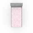 thumbnail image 1 of Ambesonne Sakura Fitted Sheet, Traditional Cherry Blossom, Twin XL Size, Pale Pink Lilac White, 1 of 5