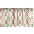 thumbnail image 1 of Ambesonne Salmon Window Valance, Foliage Fall Season Leaves, 54" X 18", Beige Salmon and White, 1 of 3