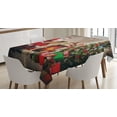 thumbnail image 1 of Ambesonne Santa Tablecloth Rectangular Table Cover, Santa Reading Letter Home, 60"x84", Multicolor, 1 of 4