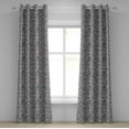 thumbnail image 1 of Ambesonne Savannah Grommet Curtain, Cheetah Leopard Kiss Print, 50" x 72", Charcoal Grey and Pink, 1 of 6