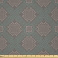 thumbnail image 1 of Ambesonne Saying Fabric by the Yard Microfiber, Typography Pattern Ornament, 5 Yards, Grey Teal and Warm Taupe, 1 of 2