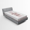 thumbnail image 1 of Ambesonne Saying Fitted Sheet, Attitude Art, Twin XL Size, Peach Ruby, 1 of 3