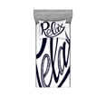 thumbnail image 1 of Ambesonne Saying Fitted Sheet & Pillow Sham Set, Calligraphic Font, Twin, Indigo and White, 1 of 2