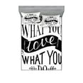 thumbnail image 1 of Ambesonne Saying Fitted Sheet & Pillow Sham Set, Do What You Love Success, Full, Black White, 1 of 2