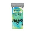 thumbnail image 1 of Ambesonne Saying Fitted Sheet & Pillow Sham Set, Inspiratonal Watercolor, Twinxl, Sky Blue Green, 1 of 2