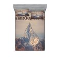 thumbnail image 1 of Ambesonne Saying Fitted Sheet & Pillow Sham Set, Landscape Photography, Full, Multicolor, 1 of 2