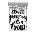 thumbnail image 1 of Ambesonne Saying Fitted Sheet & Pillow Sham Set, Life Letters, Queen, Black and White, 1 of 2