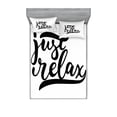 thumbnail image 1 of Ambesonne Saying Fitted Sheet & Pillow Sham Set, Minimalist Style Lettering, Queen, Black and White, 1 of 2